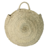 Round wicker bag