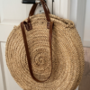 Round wicker bag