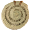 Round wicker bag