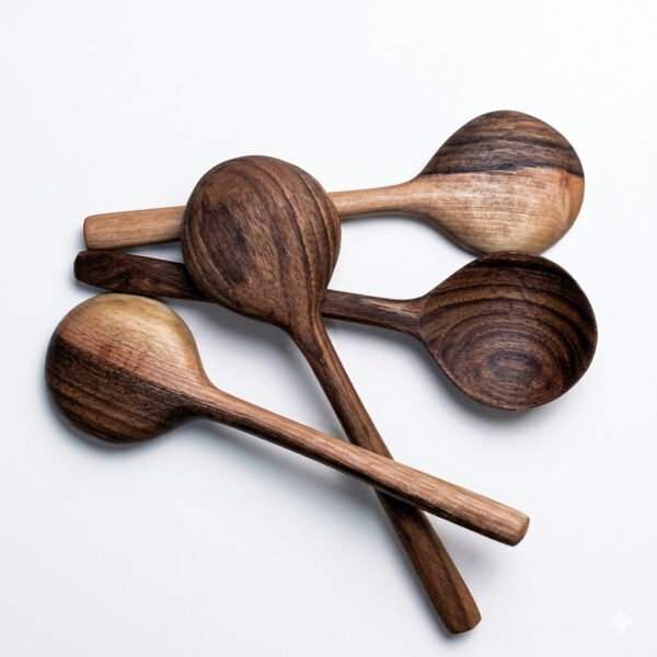 Natural Walnut Wood Spoons