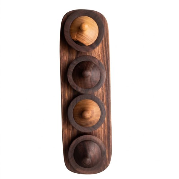 Walnut Wood Sauce & Spice Serving Set (Copy)