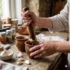 Walnut Wood Mortar (Mehraz)