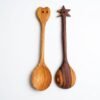 Almond Wood Salad Serving Set