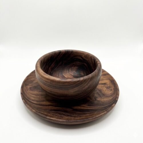 Solid Walnut Wood Bowl