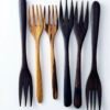 Elegant Walnut Wood Forks