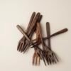 Elegant Walnut Wood Forks