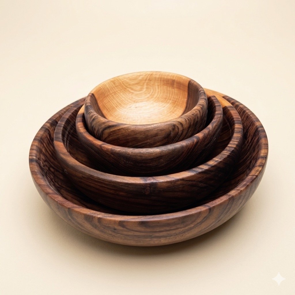 Walnut Wood Salad Bowl